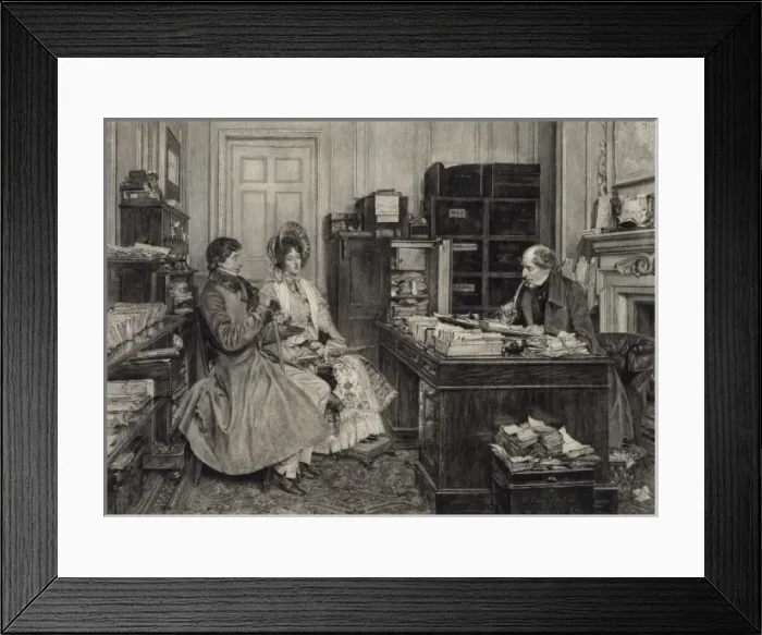Framed Print : The new will. Everything to my wife absolutely Framed Print : The new will. Everything to my wife absolutely