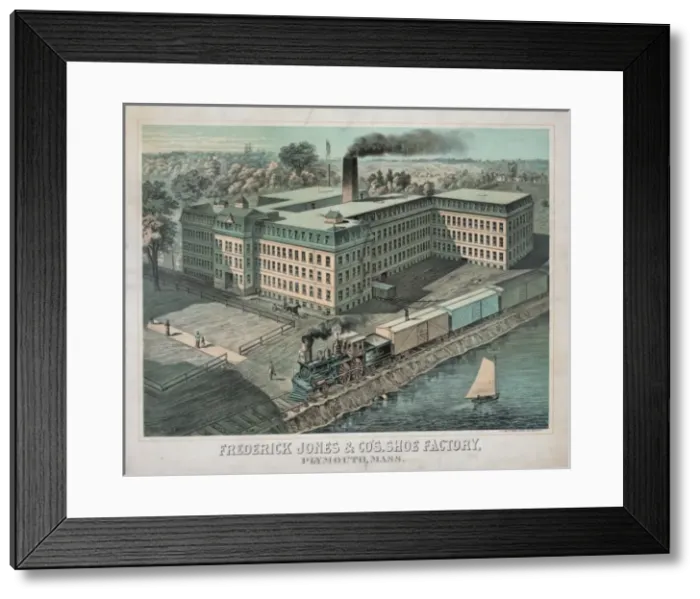 Framed Print : Frederick Jones & Co s. shoe factory, Plymouth, Mass Framed Print : Frederick Jones & Co s. shoe factory, Plymouth, Mass