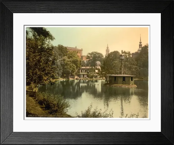 Framed Print : Prison Pond, Altstadt, Dresden, Saxony, Germany Framed Print : Prison Pond, Altstadt, Dresden, Saxony, Germany