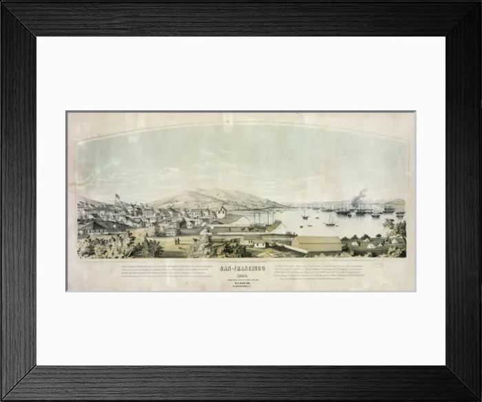Framed Print : San-Francisco, 1849 Framed Print : San-Francisco, 1849