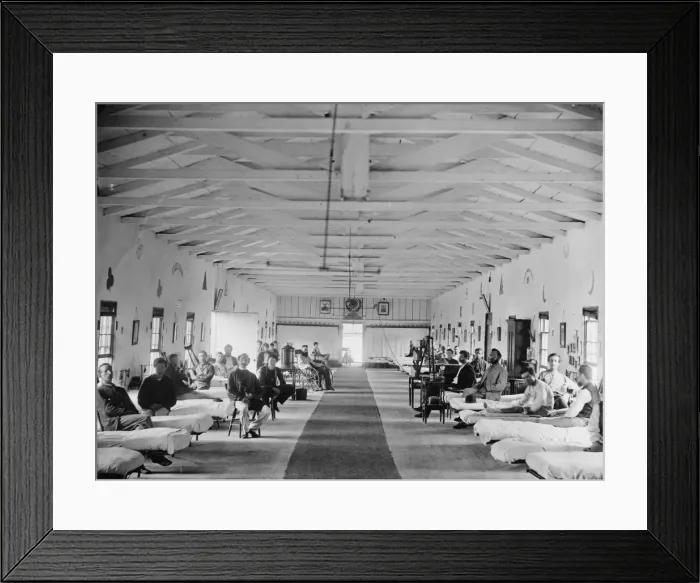 Framed Print : Washington, DC Patients in Ward K of Armory Square Hospital Framed Print : Washington, DC Patients in Ward K of Armory Square Hospital