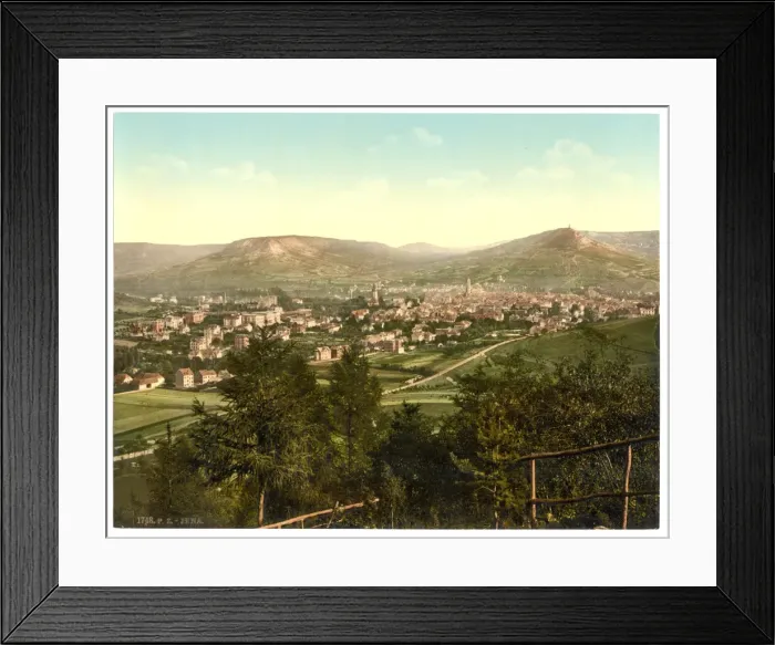 Framed Print : General view, Jena, Thuringia, Germany Framed Print : General view, Jena, Thuringia, Germany