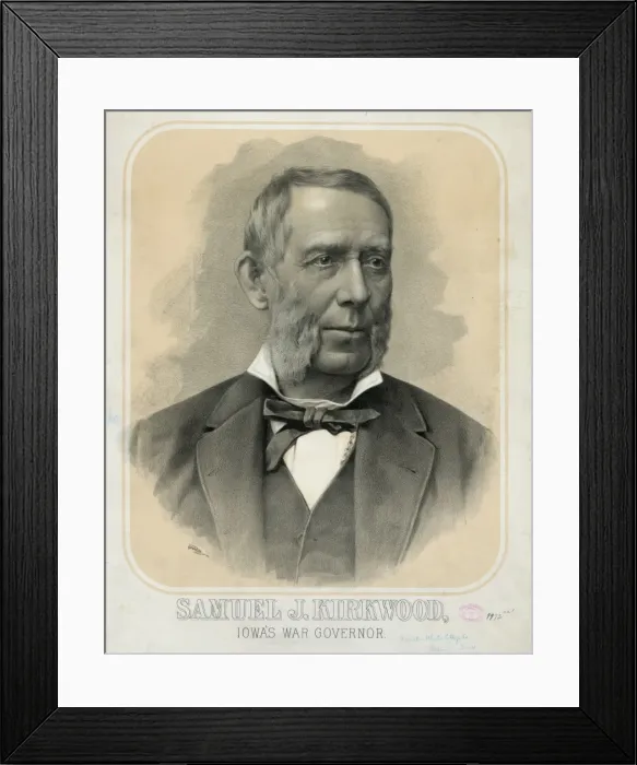 Framed Print : Samuel J. Kirkwood, Iowas war governor Framed Print : Samuel J. Kirkwood, Iowas war governor