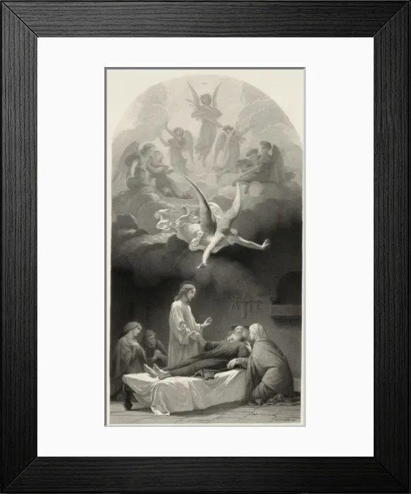 Framed Print : La mort de St. Joseph Framed Print : La mort de St. Joseph