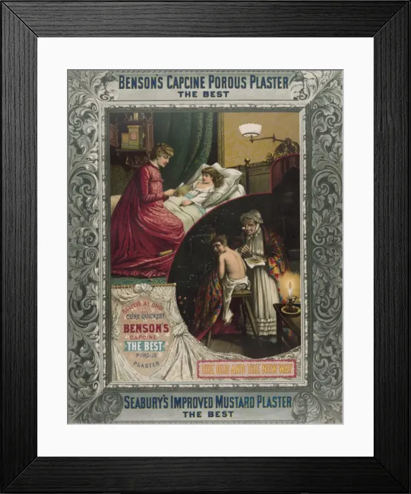 Framed Print : Bensons capcine porous plaster. The best Framed Print : Bensons capcine porous plaster. The best