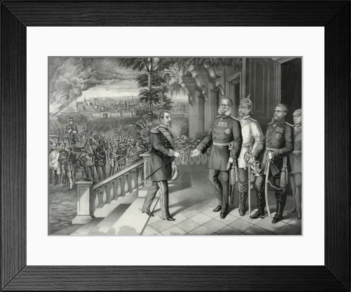 Framed Print : Surrender of Napoleon III on Sepr. 2d. 1870 Framed Print : Surrender of Napoleon III on Sepr. 2d. 1870
