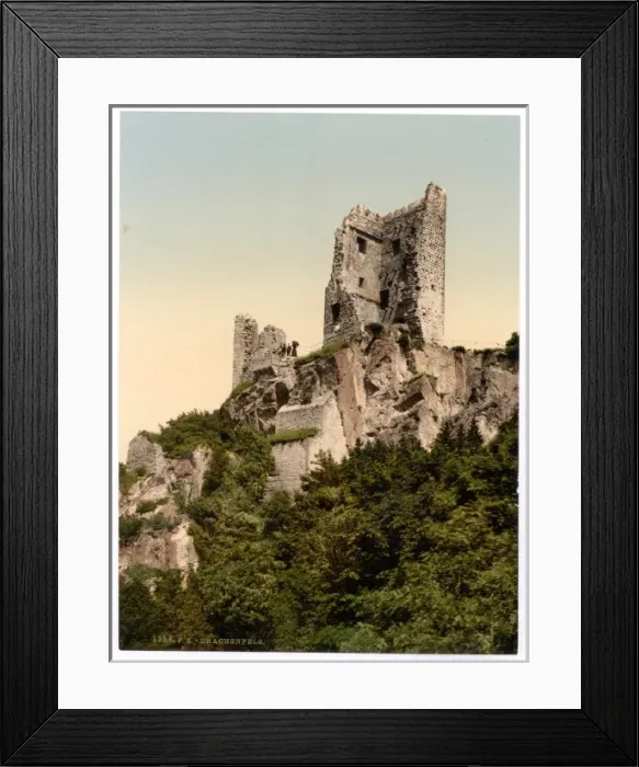Framed Print : Drachenfels ruins, the Rhine, Germany Framed Print : Drachenfels ruins, the Rhine, Germany