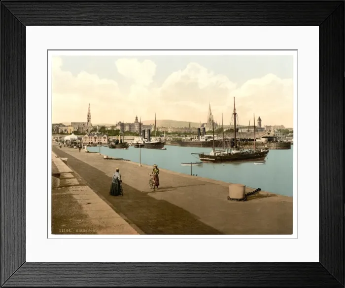 Framed Print : The Harbor, Kingstown. County Dublin, Ireland Framed Print : The Harbor, Kingstown. County Dublin, Ireland
