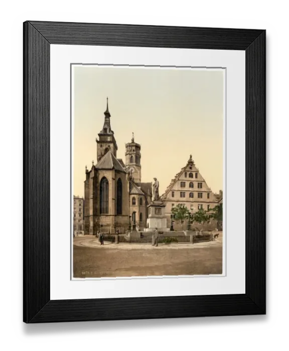 Framed Print : Stiftkirche, Stuttgart, Wurtemburg, Germany Framed Print : Stiftkirche, Stuttgart, Wurtemburg, Germany
