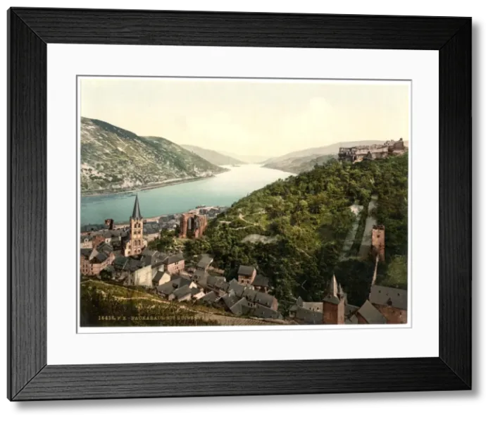 Framed Print : Bacharach and ruins of Stahleck, the Rhine, Germany Framed Print : Bacharach and ruins of Stahleck, the Rhine, Germany