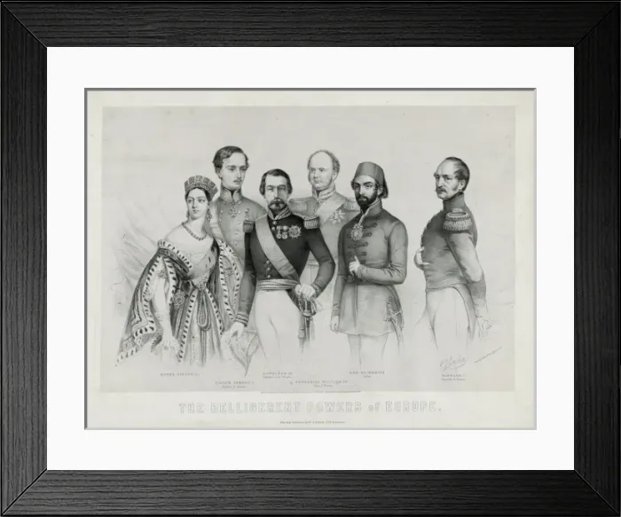 Framed Print : The belligerent powers of Europe