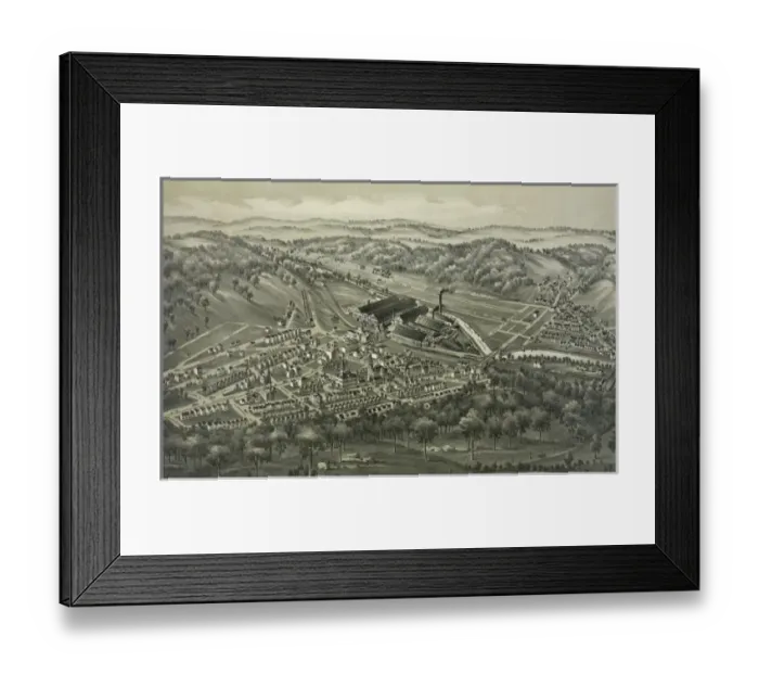 Framed Print : Wilmerding, Allegheny County, Pennsylvania, 1897 Framed Print : Wilmerding, Allegheny County, Pennsylvania, 1897
