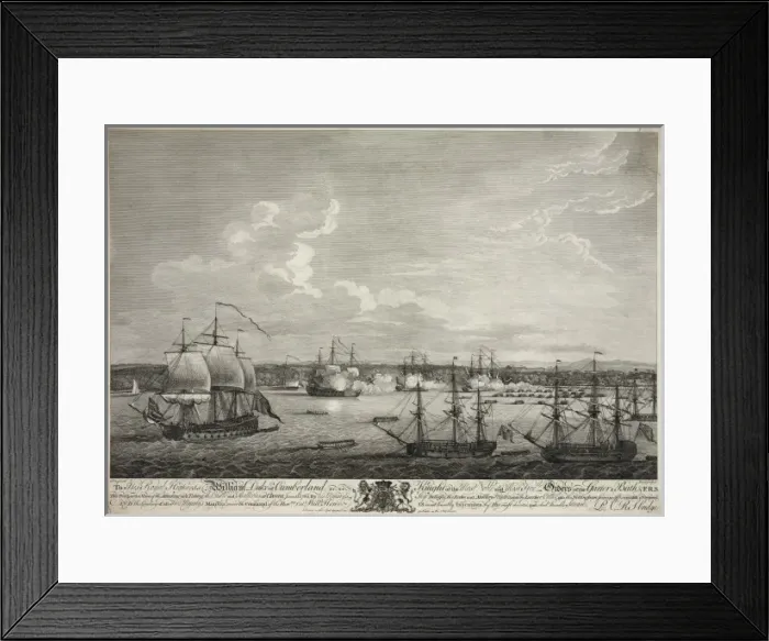 Framed Print : Perspective view of the attacking and taking the castle Framed Print : Perspective view of the attacking and taking the castle