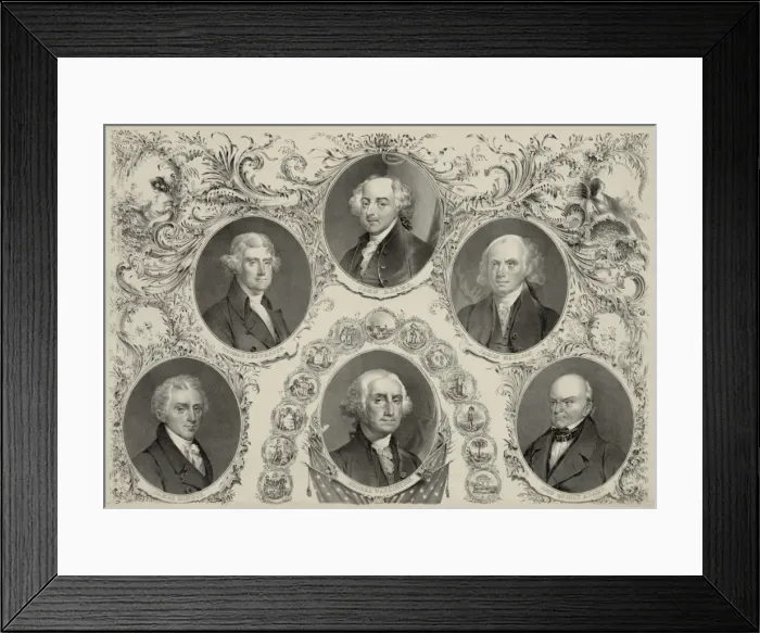 Framed Print : The Presidents of the United States. Liberty and union Framed Print : The Presidents of the United States. Liberty and union