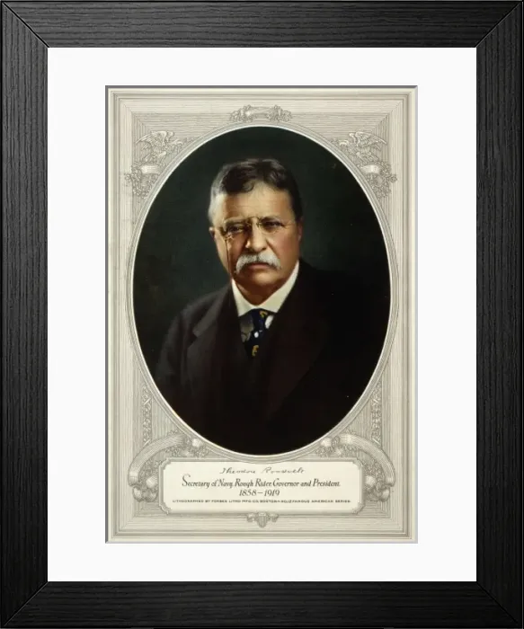 Framed Print : Theodore Roosevelt, Secretary of Navy, Rough Rider, governor Framed Print : Theodore Roosevelt, Secretary of Navy, Rough Rider, governor