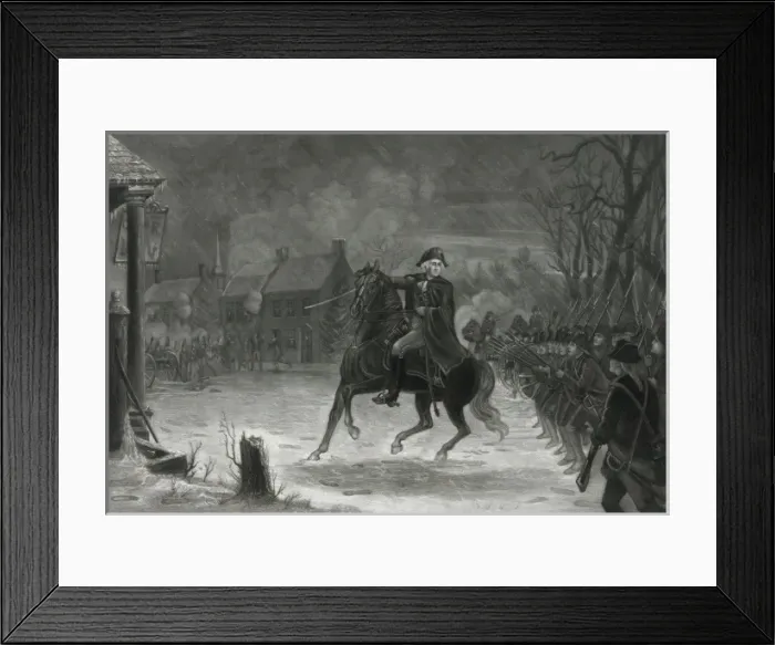 Framed Print : Washington at the Battle of Trenton Framed Print : Washington at the Battle of Trenton
