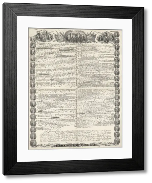 Framed Print : Declaration of Independence Framed Print : Declaration of Independence