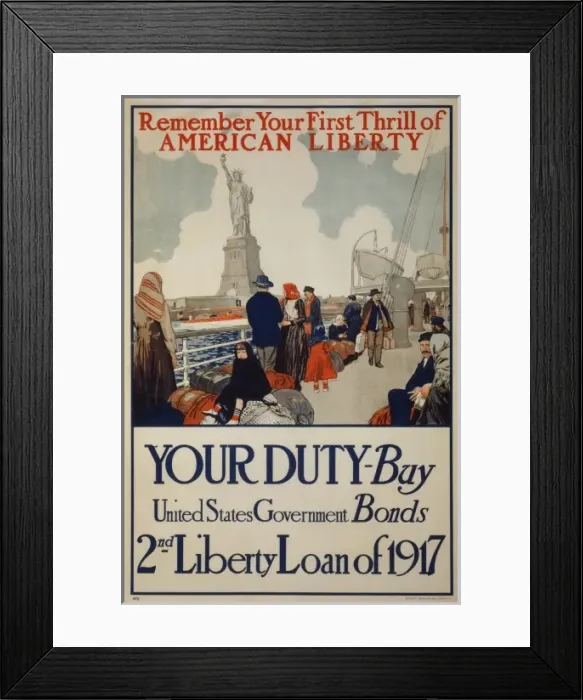 Framed Print : Remember your first thrill of American liberty Your duty - B Framed Print : Remember your first thrill of American liberty Your duty - B