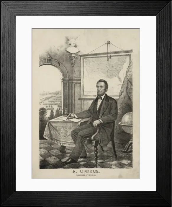 Framed Print : A. Lincoln, President of the U. S Framed Print : A. Lincoln, President of the U. S