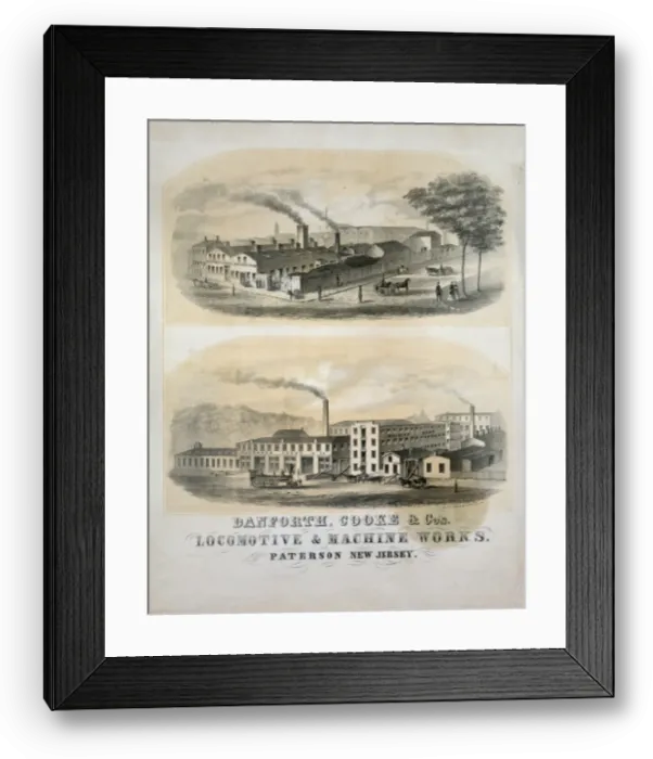 Framed Print : Danforth, Cooke & C.s Locomotive & machine works. Paterson Framed Print : Danforth, Cooke & C.s Locomotive & machine works. Paterson