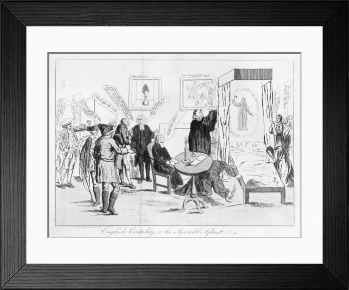 Framed Print : English credulity, or the invisible ghost Framed Print : English credulity, or the invisible ghost