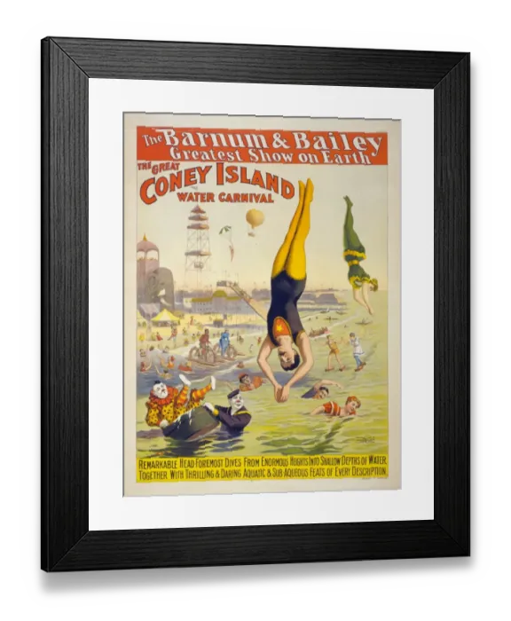 Framed Print : The Barnum & Bailey Greatest Show on Earth - The great Coney Framed Print : The Barnum & Bailey Greatest Show on Earth - The great Coney