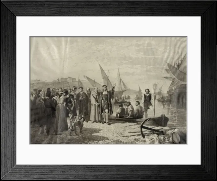 Framed Print : Departure of Columbus Framed Print : Departure of Columbus