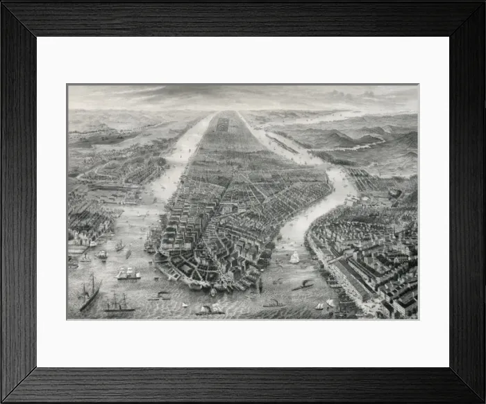 Framed Print : New York und umgegend Framed Print : New York und umgegend