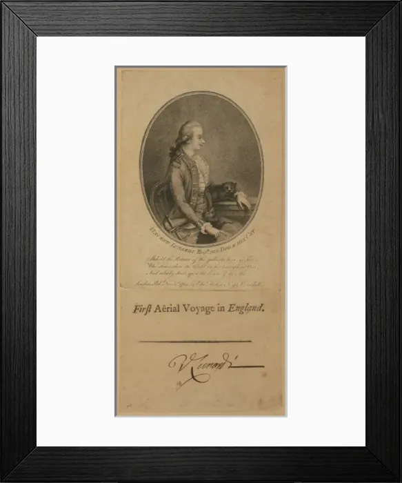 Framed Print : Vincent Lunardi, Esqr. his dog & his cat Vincent Lunardi, E Framed Print : Vincent Lunardi, Esqr. his dog & his cat Vincent Lunardi, E