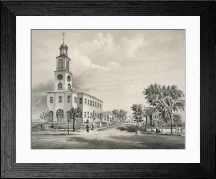 Framed Print : The old Congregational Church, Saco Framed Print : The old Congregational Church, Saco