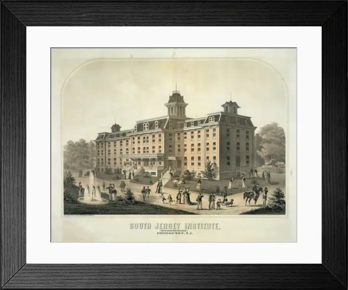 Framed Print : South Jersey Institute. (For the education of both sexes). B Framed Print : South Jersey Institute. (For the education of both sexes). B