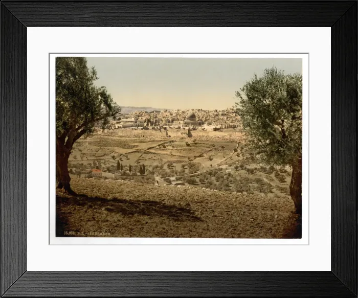 Framed Print : From the Mount of Olives, general view, Jerusalem, Holy Land Framed Print : From the Mount of Olives, general view, Jerusalem, Holy Land