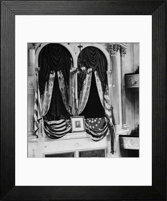 Framed Print : Washington, DC President Lincolns box at Fords Theater Framed Print : Washington, DC President Lincolns box at Fords Theater