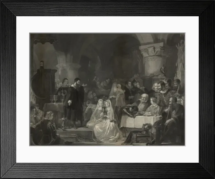 Framed Print : John Knox administering the first Protestant sacrament Framed Print : John Knox administering the first Protestant sacrament