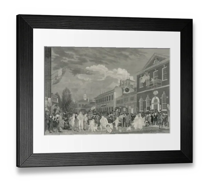 Framed Print : Election day at state house Framed Print : Election day at state house