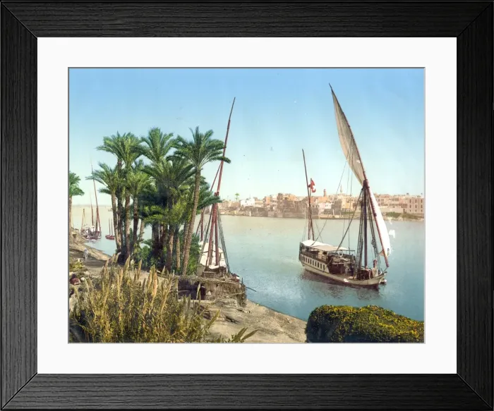 Framed Print : Sailboat on the Nile, Cairo, Egypt Framed Print : Sailboat on the Nile, Cairo, Egypt