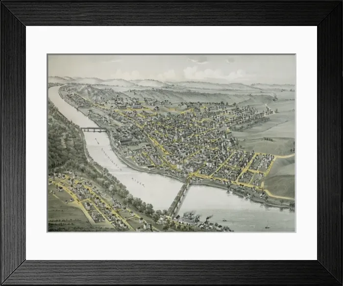 Framed Print : Apollo, Armstrong County Pennsylvania. 1896 Framed Print : Apollo, Armstrong County Pennsylvania. 1896