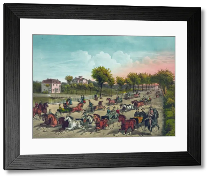 Framed Print : Trotting cracks on the Brighton road Framed Print : Trotting cracks on the Brighton road