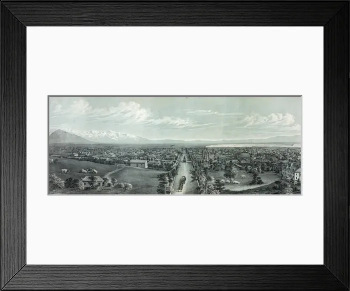 Framed Print : View of Great Salt Lake City Framed Print : View of Great Salt Lake City