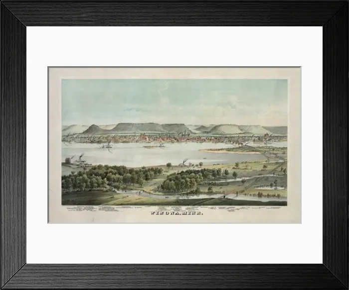Framed Print : Winona, Minn Framed Print : Winona, Minn