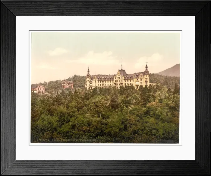 Framed Print : Hohenhonnef Sanatarium, Cologne, the Rhine, Germany Framed Print : Hohenhonnef Sanatarium, Cologne, the Rhine, Germany