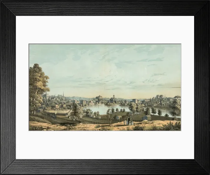 Framed Print : City of Aurora 1869 Framed Print : City of Aurora 1869