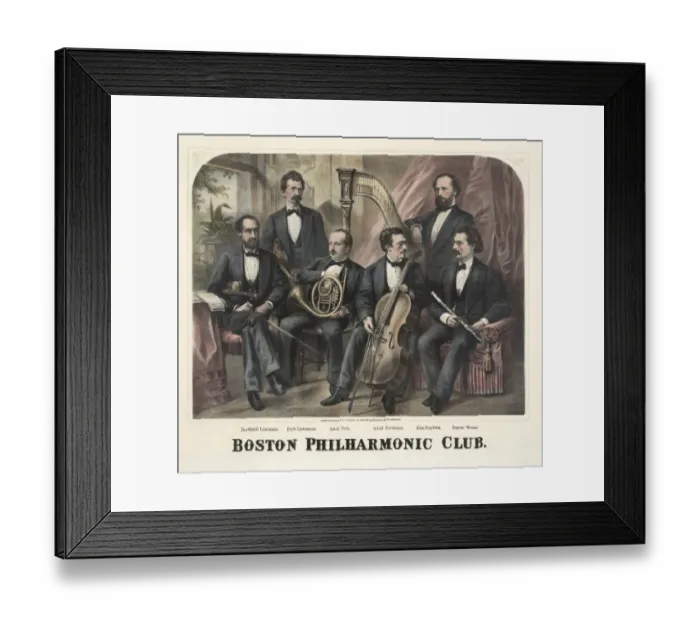 Framed Print : Boston Philharmonic Club Framed Print : Boston Philharmonic Club