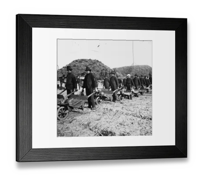 Framed Print : Savannah, Ga. vicinity. Shermans troops removing ammunitio Framed Print : Savannah, Ga. vicinity. Shermans troops removing ammunitio