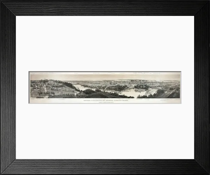 Framed Print : Panorama of Philadelphia and Centennial Exhibition Grounds Framed Print : Panorama of Philadelphia and Centennial Exhibition Grounds