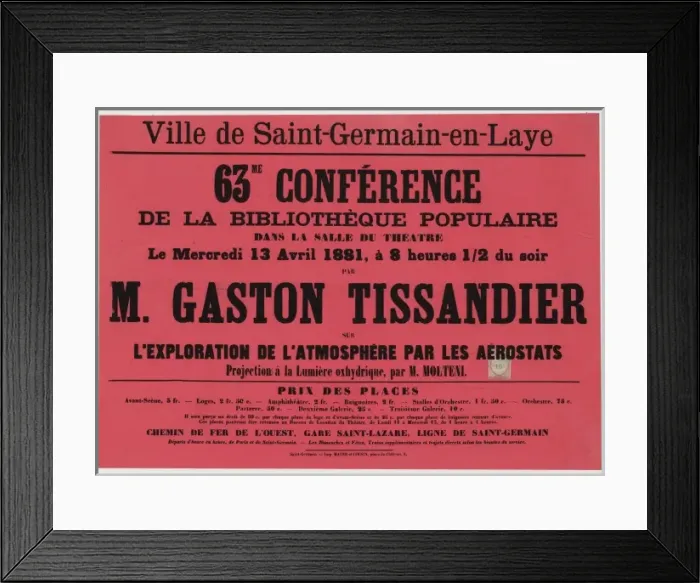Framed Print : Ville de Saint-Germain-en-Laye. 63me conference de la biblio Framed Print : Ville de Saint-Germain-en-Laye. 63me conference de la biblio