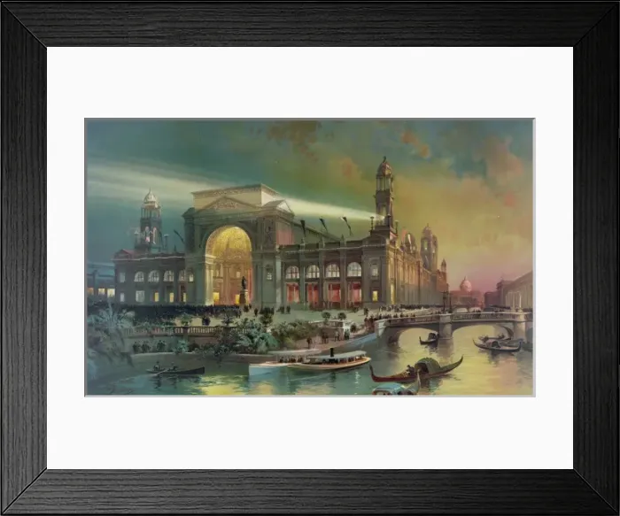 Framed Print : Electrical building. Worlds Columbian exposition Framed Print : Electrical building. Worlds Columbian exposition