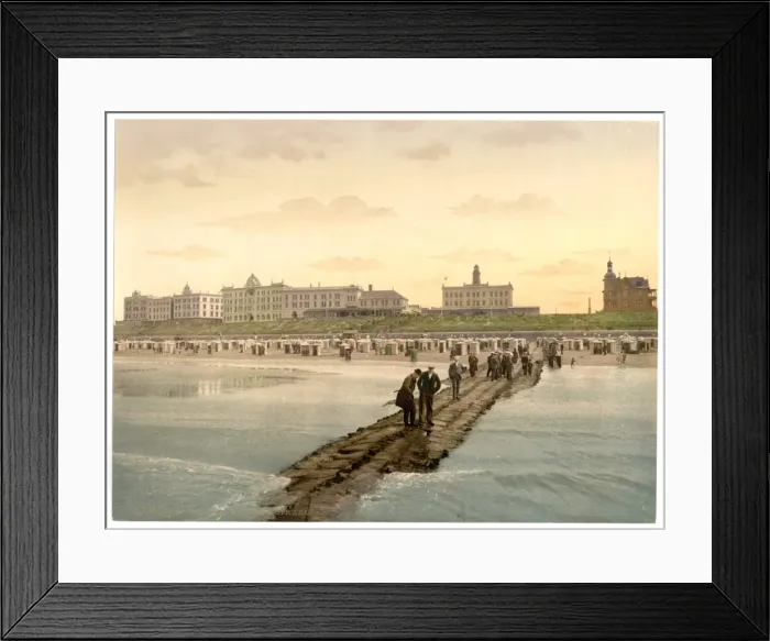 Framed Print : Hotels and beach, Borkum, Schleswig-Holstein, Germany Framed Print : Hotels and beach, Borkum, Schleswig-Holstein, Germany