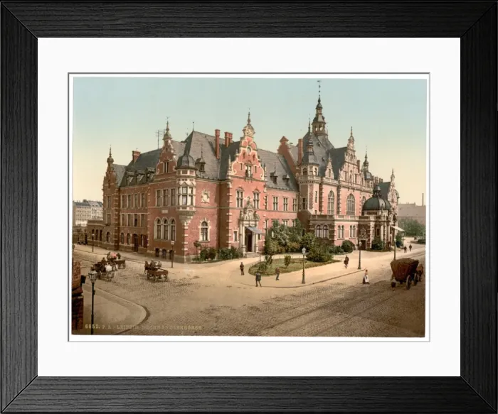 Framed Print : Library Exchange, Leipsig (i. e. Leipzig), Saxony, Germany Framed Print : Library Exchange, Leipsig (i. e. Leipzig), Saxony, Germany