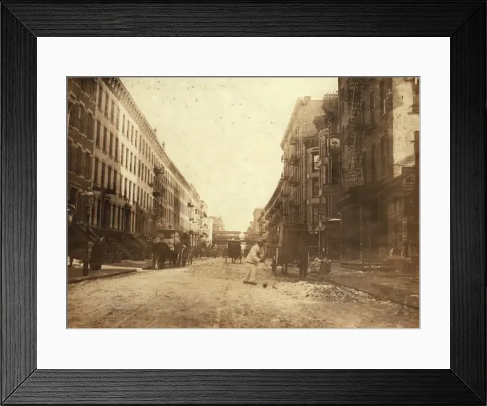 Framed Print : 107th St. east from Third Ave. NY A centre for willow plu Framed Print : 107th St. east from Third Ave. NY A centre for willow plu